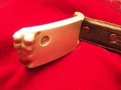 Silver Belt Buckle  » EVE  » Belt not included. ( Silver mate finish )