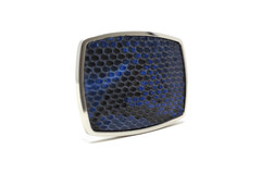 Python Snake Belt Buckle, Exotic Belt Buckle, ( 1.5 ») Removable Western Buckle