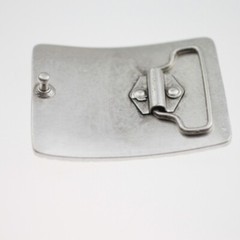 Infinity Graphic Belt Buckle Interchangeable Buckle Dark Silver for 4cm Leather