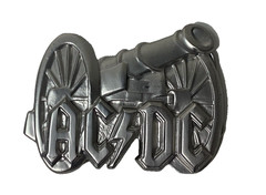 Brand New AC/DC Cannon Logo Rock Band Licence Belt Buckle