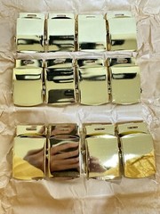 Lot (12) Web Belt Buckle 1.25&Prime; Metal Sliding Uniform Military Army Scouts