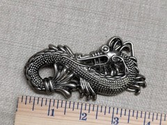 vintage Y2K belt buckle DRAGON metal ASIAN cowboy western CHINESE japanese