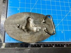 Longhorn Head Steer Cow Bull Two Tone Western Rodeo Style Belt Buckle