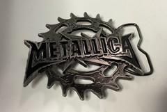 Metallica Saw Logo Heavy Metal Rock Band Belt Buckle