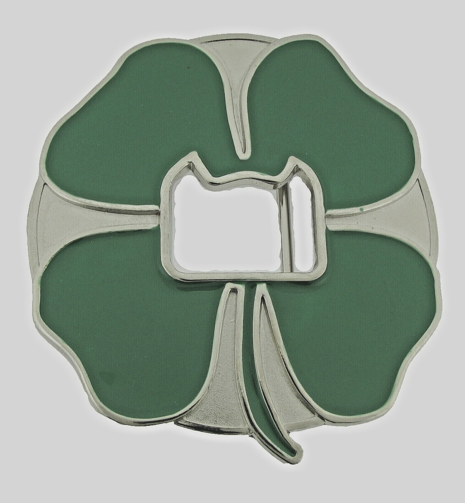 Shamrock Belt Buckles Clover St Patrick Day Irish Men Luck Vintage Bottle Opener