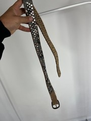 Vintage Studded Punk Rock Belt 105cm 41in Goth Metal Rivet Buckle