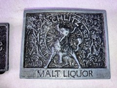 Vintage Belt Buckles Beer & Whiskey Rare Brass & Pewter Vintage!