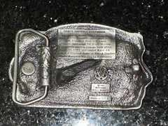 1982 The Space Shuttle Columbia NASA Flight Belt Buckle Bergamot Brass Works