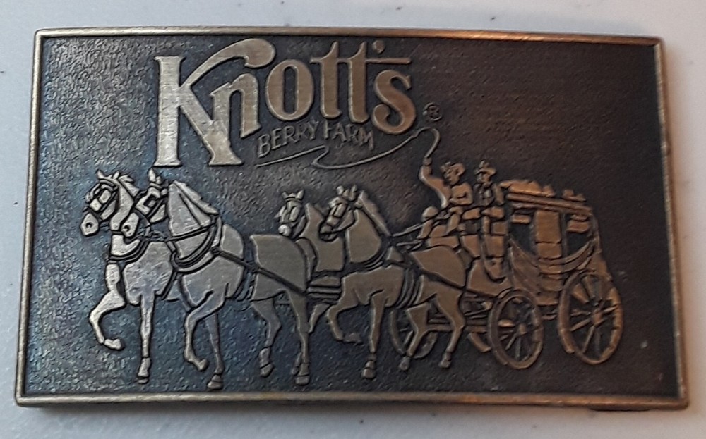 vintage , Belt Buckle , Knotts Berry Farm , Stage coach