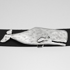 Belt buckle whale silver buckle removable buckle belt buckle 40 mm for belt