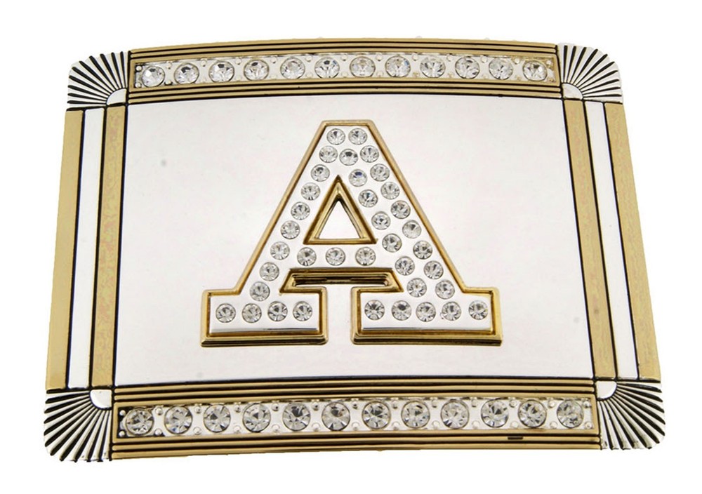 Initial Letter New Men Women A B C D G J R S T Western Cowboy Bling Belt Buckles