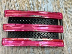 Adidas Golf 3 Stripe Pink & Black Color Trophy Award Style Used Belt Buckle