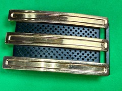 Adidas Golf 3 Stripe Gold & Black Color – Trophy Award Style Belt Buckle