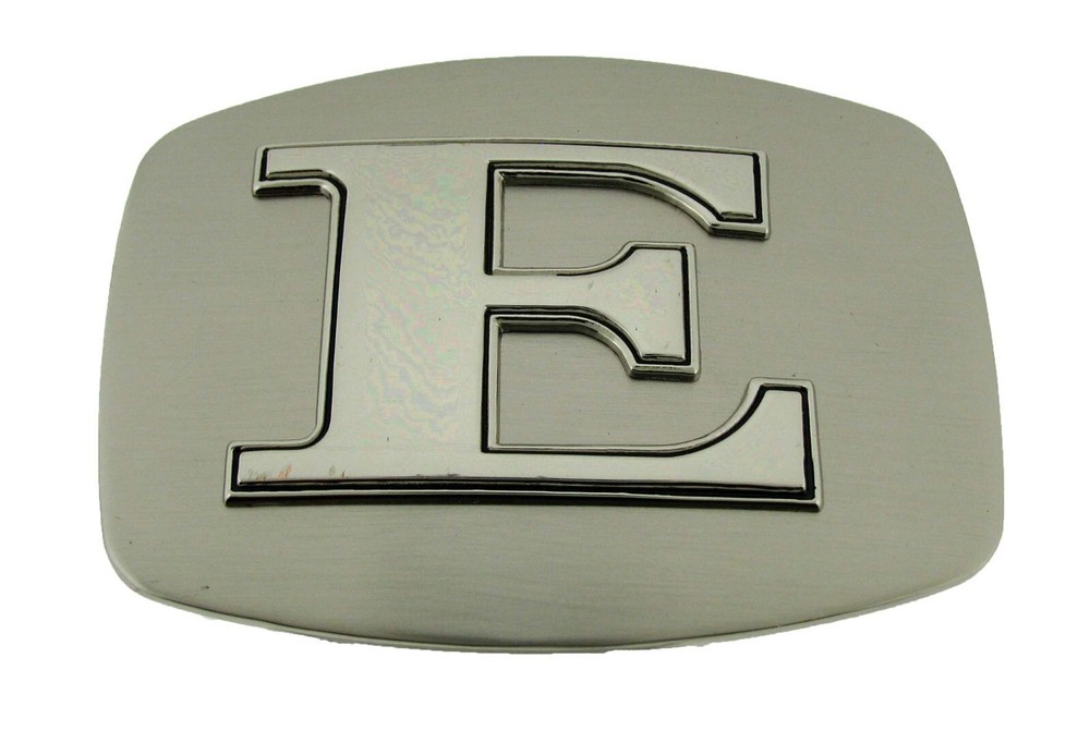 Initial E Letter e Belt Buckle New Men Women Western Really Cowboy Silver Metal