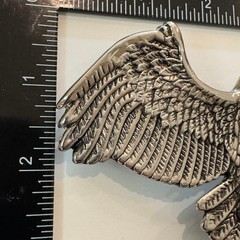 Vintage Classico Italia Eagle Belt Buckle Silver Tone A136 Western Biker