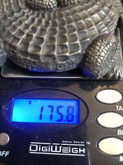 Vintage J.DEEGAN Sterling Silver 925 ALLIGATOR Crocodile belt BUCKLE 6.2oz, 175g
