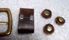 Western Belt Buckle with belt keeper 3 belt posts