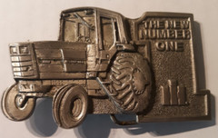 belt buckle International Harvester New Number 1 Spec Cast silver 4&Prime; long