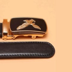 Men Eagle Decor Automatic Buckle Belt
