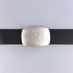 Small Size Vintage Silver Hammer Forged Belt Buckle With 1.57 inch 4 cm Loop