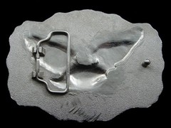 SA09165 *NOS* REALLY COOL **AMERICAN BALD EAGLE** SILVERTONE ART FASHION BUCKLE