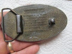 Scarce Vintage Oval 3-Dimensional US ARMY BELT BUCKLE, GIFT