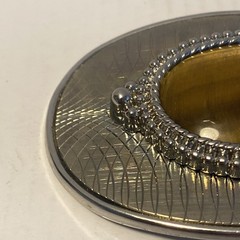 TIGER&rsquo;S EYE GEMSTONE BELT BUCKLE