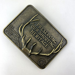 NEW NRA WHITTINGTON CENTER BELT BUCKLE Shooting Heritage Raton NM Hunting Deer