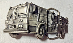 VTG Indiana Metal Craft Fire Truck Belt Buckle 1979 U93 Firefighter Firetruck
