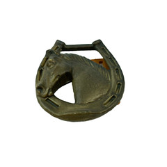 Vintage Unbranded Plastic Play Dress Up Horse Child&rsquo;s Belt Buckle