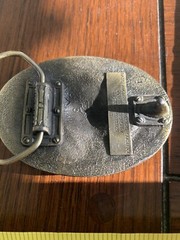 Vintage 1987 Bass Anglers Sportsman Society Twentieth Anniversary Belt Buckle