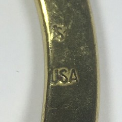 Vintage Replacement Belt Buckle Fits 1.2&Prime; Simple Basic Gold Toned Made in USA 1A