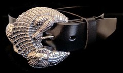 AB STEEL by AL BERES BUCKLES ONLY! #ST130 1 PIECE LARGE 1.5&Prime; ALLIGATOR BUCKLE