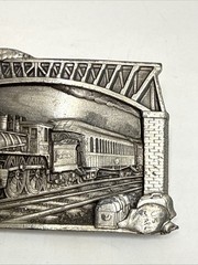 Choo -Choo! Western Train Buckle Cowboy Big Belt Buckle