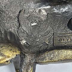 Vintage 1982 Brass Great American Belt Buckle Co Dump Truck 3D USA Made 237