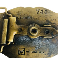 Hit Line Brass Belt Buckle Delta Centennial 1882 – 1982 Limited ED Covered Wagon