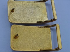 Gold Tone E Pluribus Unum Motto US American Eagle Belt Buckle Lot Cameo Relief