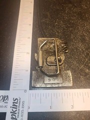 1975 Great American Buckle Co. Eagle On Large #1 Vtg Belt Buckle New Silvertone
