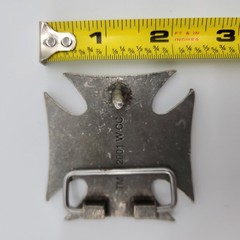 Vintage 2001 West Coast Choppers Iron Cross Belt Buckle WCC Biker Gear
