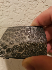Belt buckle Damascus hand forged