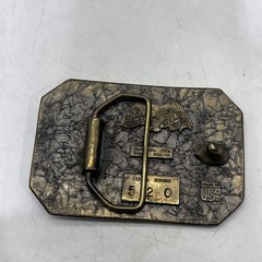 Vintage 1976 Great American Buckle Co Deer Stag Limited #520 USA 3.5×2.25”