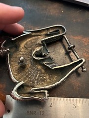 Vintage Belt Buckle with Alligator