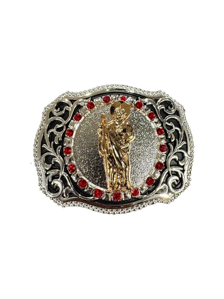 Hebilla Vaquera San Judas Tadeo Western Style Cowboy Buckle Saint Judas