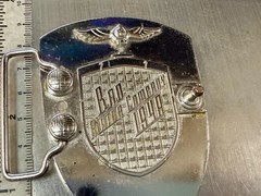 BAD B.A.D. Motor Company 1948 Belt Buckle Dragon Crest Shield Belt Buckle
