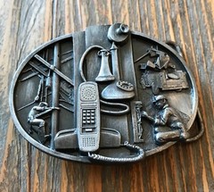 1988 SISKIYOU Telephone Communications Lineman Belt Buckle Z-50 U.S.A.