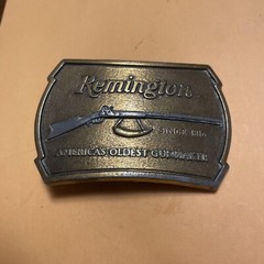 Vintage Remington 1816 Flintlock Rifle belt Buckle 1976 USA Made