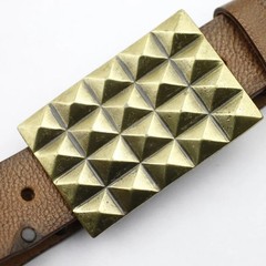 Vintage Chocolate Bar Design Metal Antique Brass Effect Belt Buckle