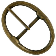 Belt Buckle Antique Brass Classic Center Bar Buckle Fits 1-3/4&Prime;(45mm) Belt Strap