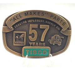 TISCO 57 Years Belt Buckle Series V Limited Edition #779 Vintage Farming