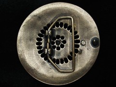 QL19114 *NOS* REALLY COOL **FLORAL ORNAMENTAL** FASHION BRASSTONE BELT BUCKLE